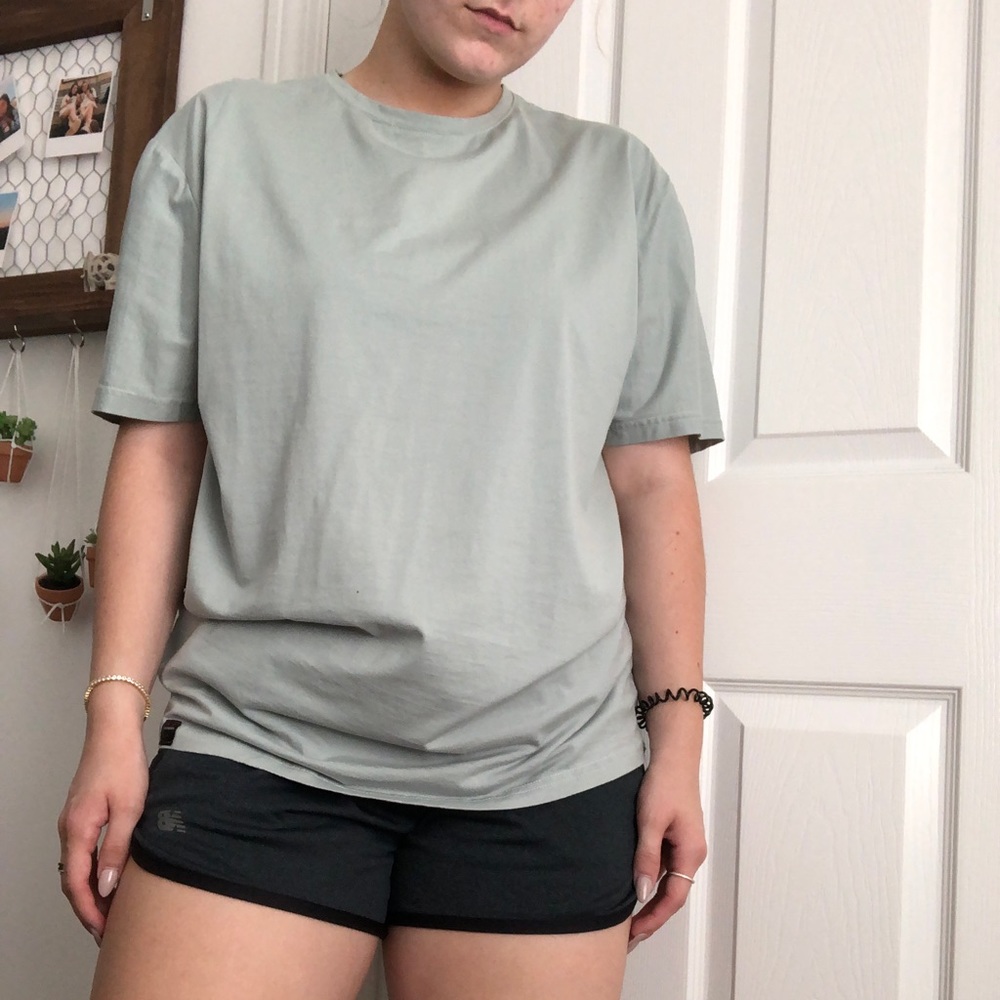 Mens seafoam green T-shirt